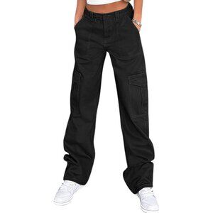 NWT Lepunuo Cargo Pants for Women Y2K Streetwear Size M